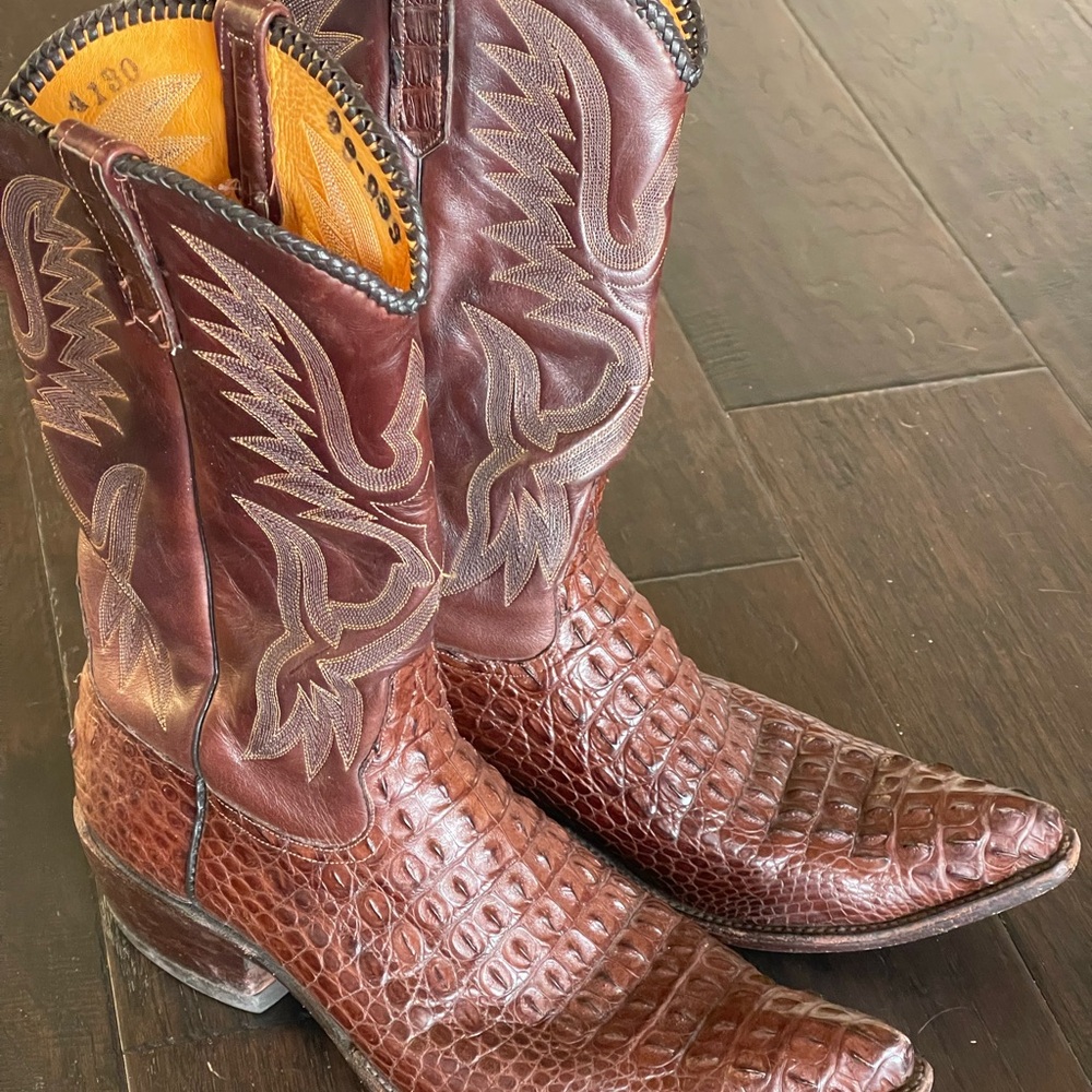 Brown Leather Western Boots